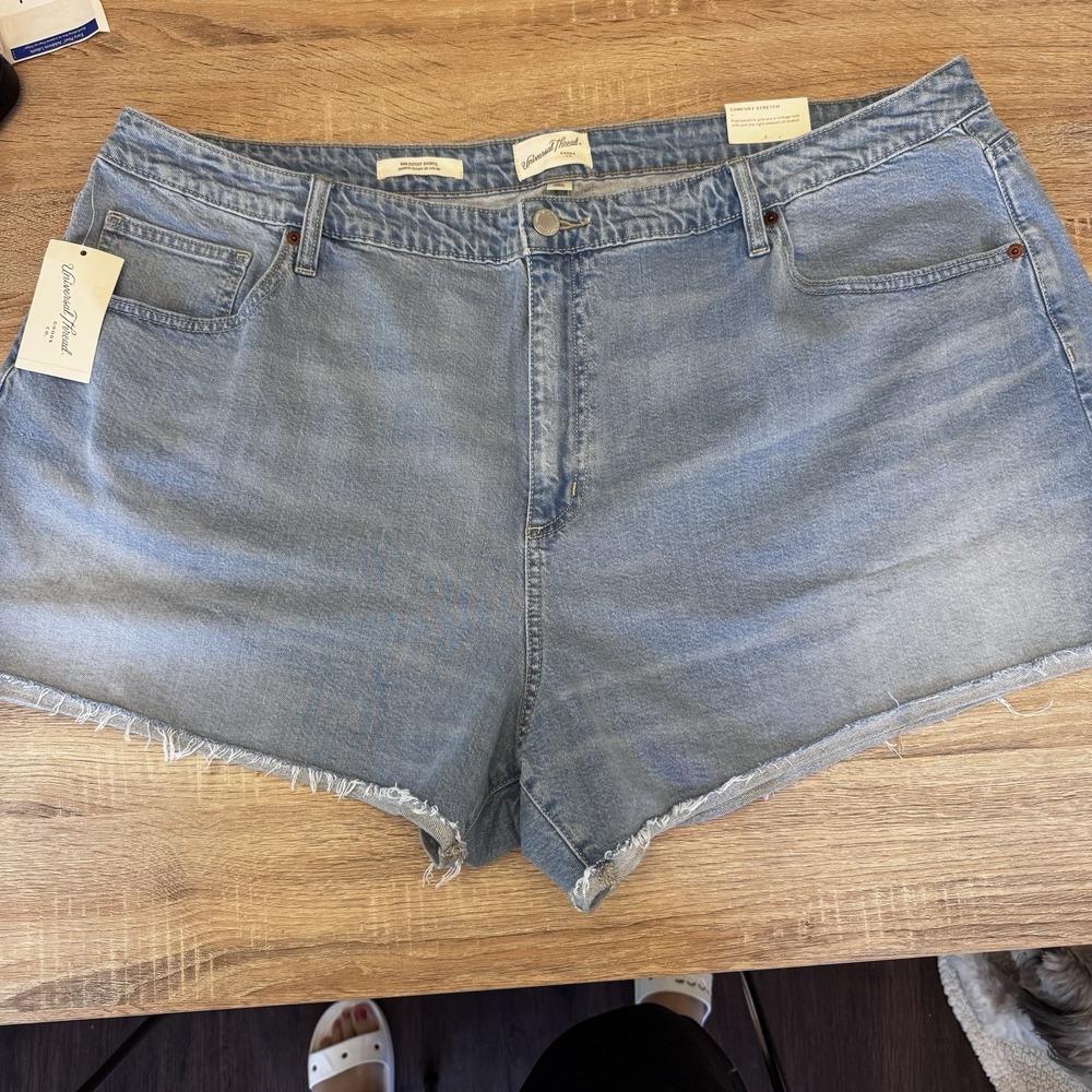 Universal Thread Women's‎ High-Rise 90's Cutoff Jean Shorts Light Blue Size 26